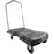 Rubbermaid Commercial Utility Duty Triple Trolley, Plastic; Structural Foam, 500 lb Load Capacity, 20.5" W, 32.5" H RCP440100BK - alternate 4